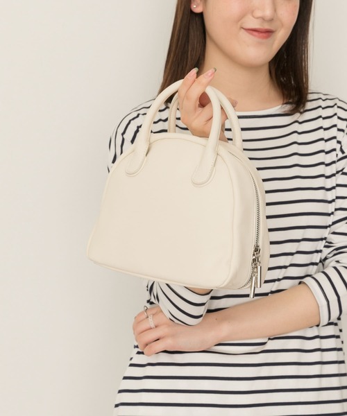 RODE SKO（ロデスコ）の「ミニボストンバッグ（ボストンバッグ・レディース・ブラック/ベージュ/アイボリー・ONE）」の9枚目の写真