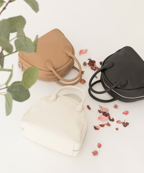 RODE SKO（ロデスコ）の「ミニボストンバッグ（ボストンバッグ・レディース・ブラック/ベージュ/アイボリー・ONE）」の2枚目の写真