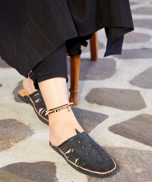 チャイハネ（チャイハネ）の「【チャイハネ】アダリヤアンクレット（アンクレット・レディース・ブラック/グレー/ライトブルー/レッド/イエロー・FREE）」の9枚目の写真