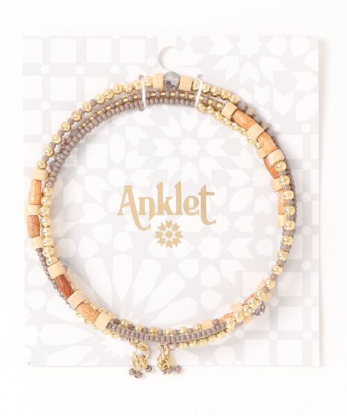 チャイハネ（チャイハネ）の「【チャイハネ】アダリヤアンクレット（アンクレット・レディース・ブラック/グレー/ライトブルー/レッド/イエロー・FREE）」の8枚目の写真