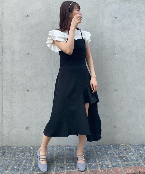 Voyage titty&Co.PETIT(ボヤージュティティアンドコープチ)の「【Voyage titty&Co. PETIT】イレヘムキャミワンピース(ワンピース・レディース・ブラック・MEDIUM/X-SMALL)」の5枚目の写真