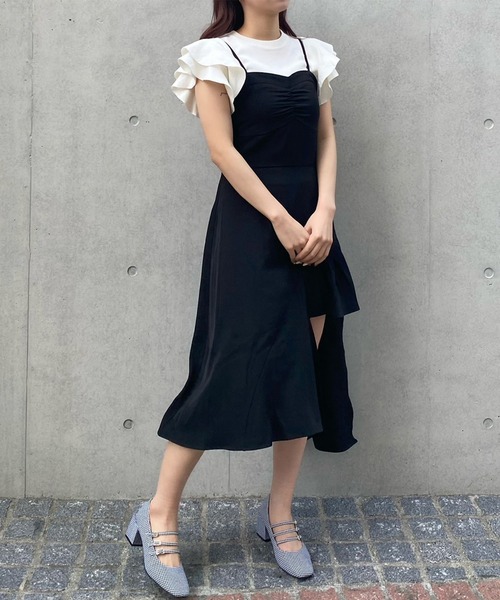 Voyage titty&Co.PETIT(ボヤージュティティアンドコープチ)の「【Voyage titty&Co. PETIT】イレヘムキャミワンピース(ワンピース・レディース・ブラック・MEDIUM/X-SMALL)」の6枚目の写真