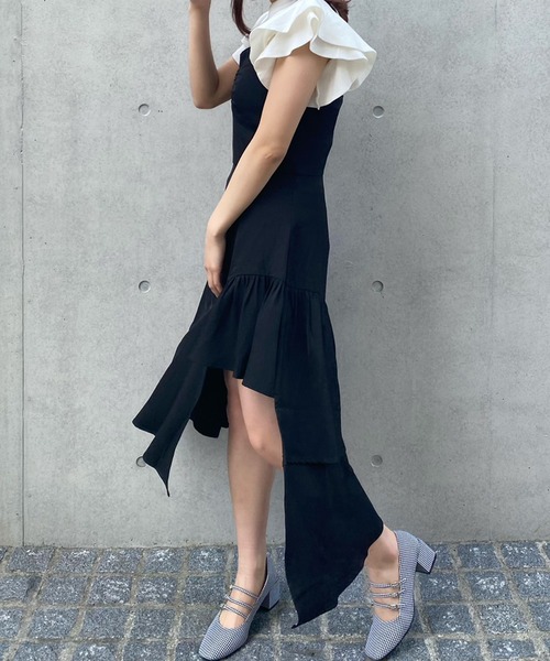 Voyage titty&Co.PETIT(ボヤージュティティアンドコープチ)の「【Voyage titty&Co. PETIT】イレヘムキャミワンピース(ワンピース・レディース・ブラック・MEDIUM/X-SMALL)」の4枚目の写真