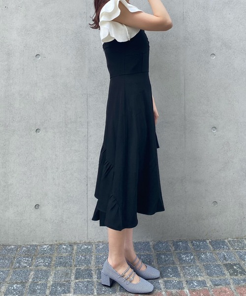 Voyage titty&Co.PETIT(ボヤージュティティアンドコープチ)の「【Voyage titty&Co. PETIT】イレヘムキャミワンピース(ワンピース・レディース・ブラック・MEDIUM/X-SMALL)」の3枚目の写真