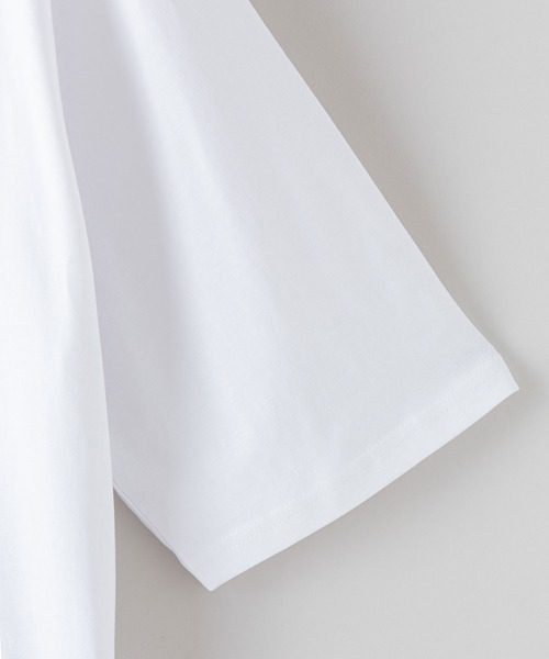 Blue Standard （ブルースタンダード）の「【BLUE STANDARD/ブルースタンダード】フェイクレイヤード プリント　バックプリント　BIGTシャツ　ビッグシルエット ストリート 韓国ストリート（Tシャツ/カットソー・メンズ・ブラック/ベージュ/ホワイト・LARGE/MEDIUM/X-LARGE）」の14枚目の写真