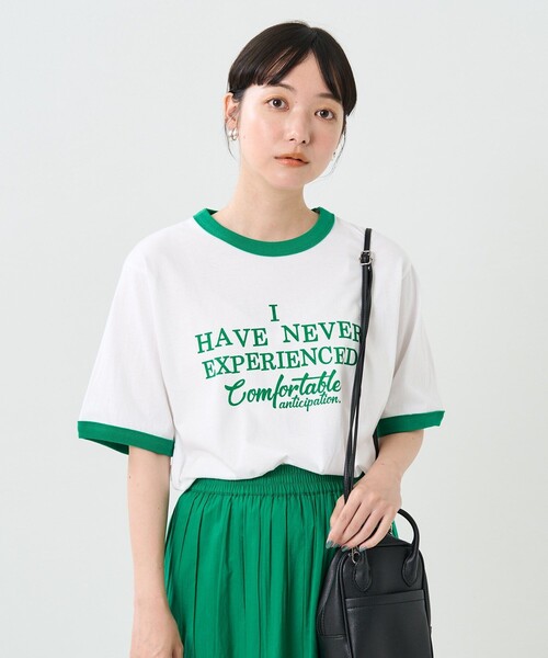 FREAK'S STORE（フリークスストア）の「VINTAGEリンガーTEE/ヴィンテージリンガーTシャツ（Tシャツ/カットソー・レディース・ブラウン/ネイビー/レッド/グリーン・ﾌﾘ-）」の18枚目の写真