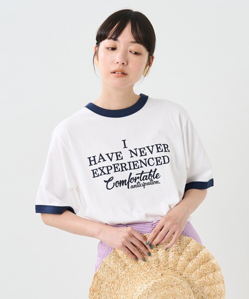 FREAK'S STORE（フリークスストア）の「VINTAGEリンガーTEE/ヴィンテージリンガーTシャツ（Tシャツ/カットソー・レディース・ブラウン/ネイビー/レッド/グリーン・ﾌﾘ-）」の19枚目の写真