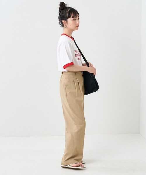 FREAK'S STORE（フリークスストア）の「VINTAGEリンガーTEE/ヴィンテージリンガーTシャツ（Tシャツ/カットソー・レディース・ブラウン/ネイビー/レッド/グリーン・ﾌﾘ-）」の20枚目の写真