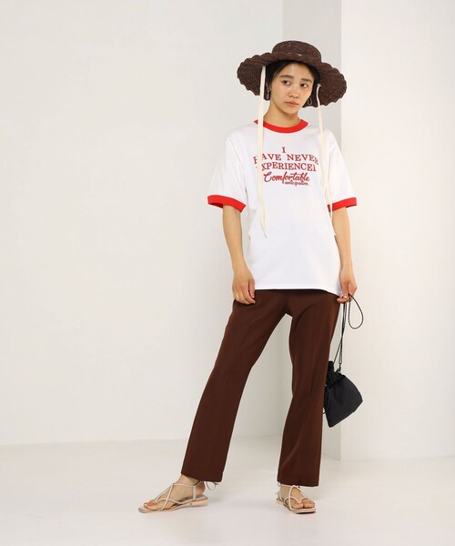 FREAK'S STORE（フリークスストア）の「VINTAGEリンガーTEE/ヴィンテージリンガーTシャツ（Tシャツ/カットソー・レディース・ブラウン/ネイビー/レッド/グリーン・ﾌﾘ-）」の21枚目の写真