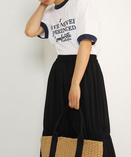 FREAK'S STORE（フリークスストア）の「VINTAGEリンガーTEE/ヴィンテージリンガーTシャツ（Tシャツ/カットソー・レディース・ブラウン/ネイビー/レッド/グリーン・ﾌﾘ-）」の15枚目の写真