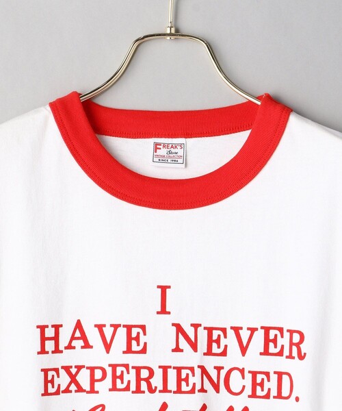 FREAK'S STORE（フリークスストア）の「VINTAGEリンガーTEE/ヴィンテージリンガーTシャツ（Tシャツ/カットソー・レディース・ブラウン/ネイビー/レッド/グリーン・ﾌﾘ-）」の22枚目の写真