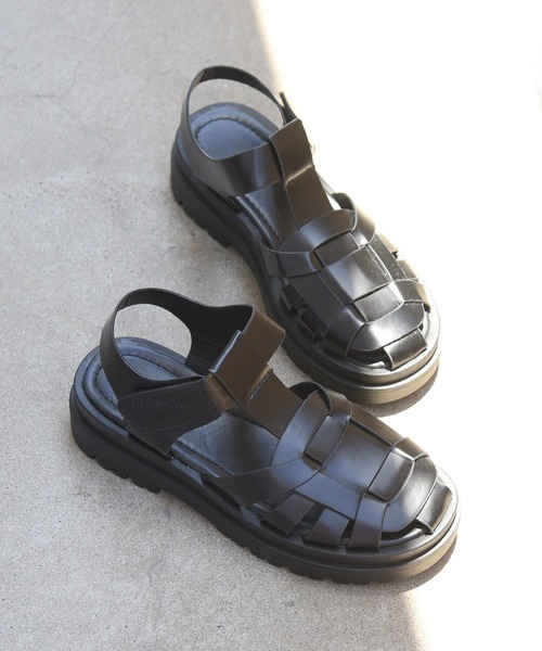 NOFALL(ノーフォール)の「ボリュームソールグルカサンダル(サンダル・レディース・ブラック・LL/3L/M/S/L/SS)」の1枚目の写真