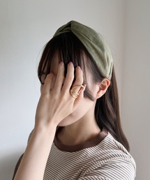 CLEA | アースカラー無地クロスカチューシャ(ヘアバンド)
