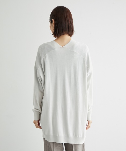 ROPE' PICNIC（ロペピクニック）の「UVカット＆洗濯機OK/Aラインカーディガン（カーディガン/ボレロ・レディース・ライトグレー/ブラック/グリーン・38）」の10枚目の写真