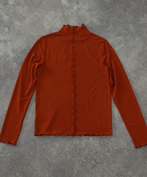 archives(アルシーヴ)の「【入荷禁止】アウトメローハイネックカットプルオーバー(Tシャツ/カットソー・レディース・ブラウン/オフホワイト/ブルーグレー/ブラック/オレンジ/ブルー/グリーン・MEDIUM)」の15枚目の写真