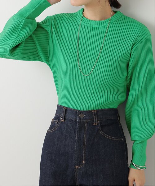 frames RAY CASSIN（フレームスレイカズン）の「ボリュームスリーブリブニット（ニット/セーター・レディース・ブラック/ベージュ/オフホワイト/ピンク/ターコイズブルー/イエロー/オレンジ/グリーン/ブルー/ラベンダー・FREE）」の15枚目の写真