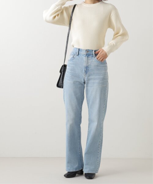 frames RAY CASSIN（フレームスレイカズン）の「ボリュームスリーブリブニット（ニット/セーター・レディース・ブラック/ベージュ/オフホワイト/ピンク/ターコイズブルー/イエロー/オレンジ/グリーン/ブルー/ラベンダー・FREE）」の22枚目の写真