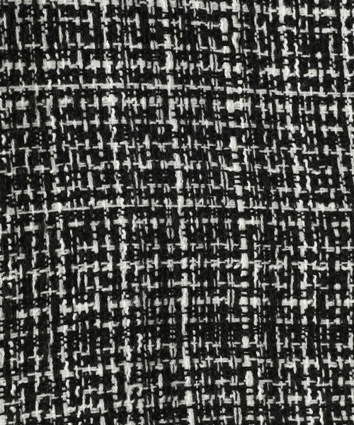 Heather（ヘザー）の「ツイードジャケット　156679（ノーカラージャケット・レディース・ブラック/オフホワイト・FREE）」の3枚目の写真