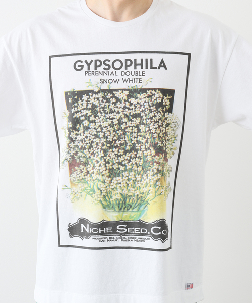 Niche Flower Print　Tシャツ Niche. FLOWER Tシャツ