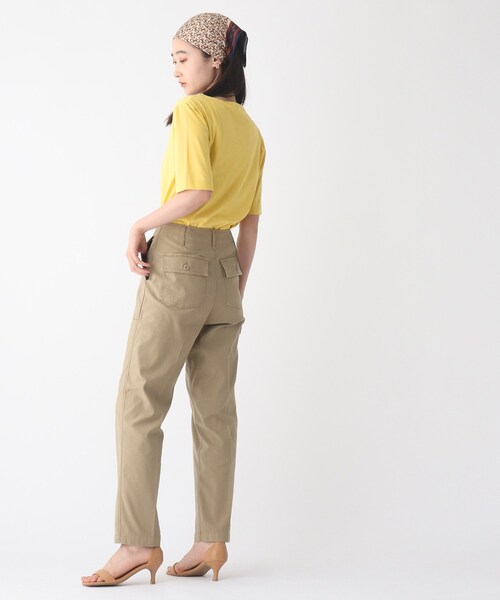 OPAQUE.CLIP(オペークドットクリップ)の「◆シルキースーピマ ボートネックカットソー【WEB限定サイズ】(Tシャツ/カットソー・レディース・チャコールグレー/ブラック/ホワイト系/イエロー/パープル系/ブルー・36/38/40/42)」の15枚目の写真
