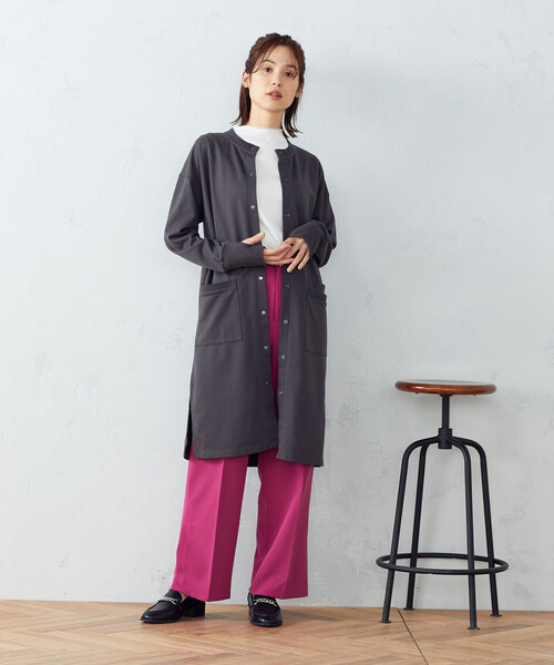 COMME CA ISM（コムサイズム）の「サイドベンツ　ワイドパンツ（その他パンツ・レディース・ブラック/ピンク/グリーン・MEDIUM/LARGE）」の10枚目の写真