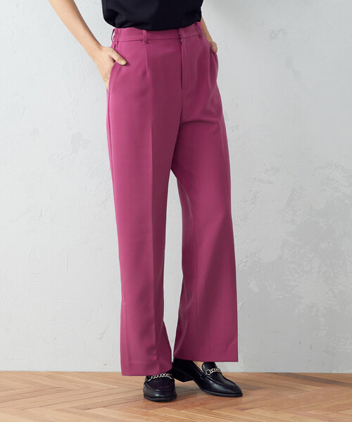 COMME CA ISM（コムサイズム）の「サイドベンツ　ワイドパンツ（その他パンツ・レディース・ブラック/ピンク/グリーン・MEDIUM/LARGE）」の14枚目の写真