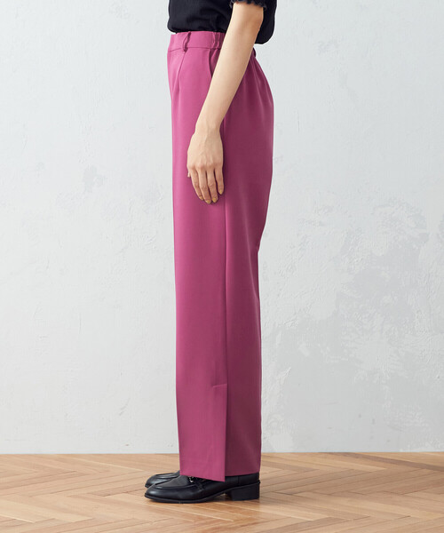 COMME CA ISM（コムサイズム）の「サイドベンツ　ワイドパンツ（その他パンツ・レディース・ブラック/ピンク/グリーン・MEDIUM/LARGE）」の16枚目の写真
