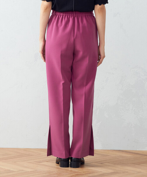 COMME CA ISM（コムサイズム）の「サイドベンツ　ワイドパンツ（その他パンツ・レディース・ブラック/ピンク/グリーン・MEDIUM/LARGE）」の17枚目の写真