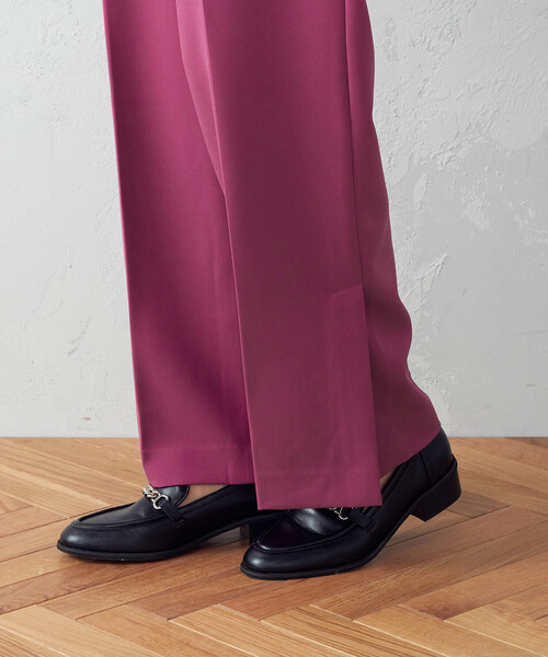 COMME CA ISM（コムサイズム）の「サイドベンツ　ワイドパンツ（その他パンツ・レディース・ブラック/ピンク/グリーン・MEDIUM/LARGE）」の21枚目の写真