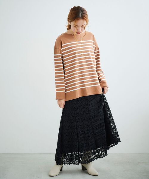 le.coeur blanc(ルクールブラン)の「フラワーレースマーメイドスカート(スカート・レディース・アイボリー/カーキオリーブ/ブラック・38)」の15枚目の写真