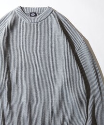 FREAK'S STORE（フリークスストア）の「WEB限定 ビッグシルエット 畔編み クルーネックニット/ルーズフィット（ニット/セーター・メンズ）」