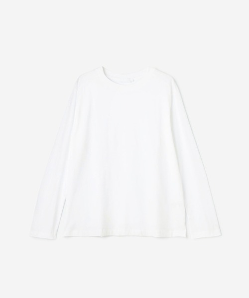 handvaerk（ハンドバーク）の「handvaerk | 60/2 フロントヨーク長袖Tシャツ WOMEN（Tシャツ/カットソー・レディース・ホワイト/ブラック/ダークグレー・SMALL）」の2枚目の写真