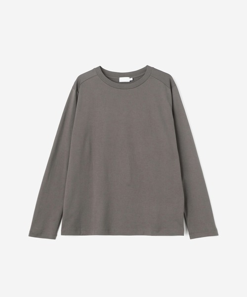 handvaerk（ハンドバーク）の「handvaerk | 60/2 フロントヨーク長袖Tシャツ WOMEN（Tシャツ/カットソー・レディース・ホワイト/ブラック/ダークグレー・SMALL）」の3枚目の写真