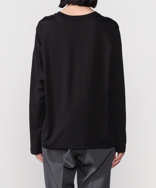 handvaerk（ハンドバーク）の「handvaerk | 60/2 フロントヨーク長袖Tシャツ WOMEN（Tシャツ/カットソー・レディース・ホワイト/ブラック/ダークグレー・SMALL）」の8枚目の写真