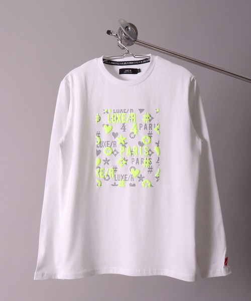 LUXE/R(ラグジュ)の「(RM)【ユニセックス】【LUXE/R】モノグラム プリント 長袖 Tシャツ(Tシャツ/カットソー・メンズ・ホワイト/ブラック/グレー・LARGE/MEDIUM)」の14枚目の写真