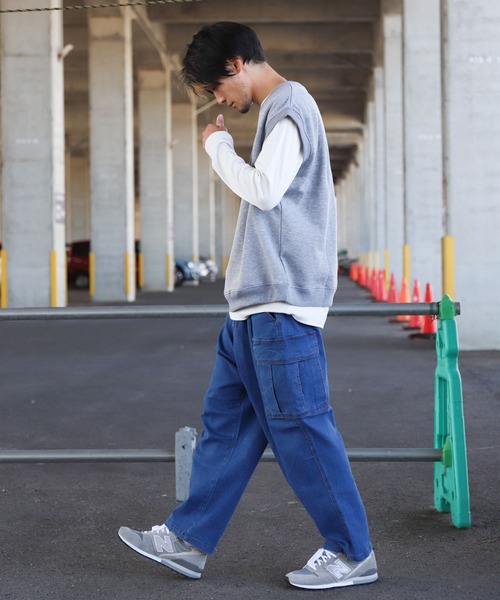 ZIP FIVE（ジップファイブ）の「ピーチスムース 無地クルーネックロンTシャツ（Tシャツ/カットソー・メンズ・ホワイト/ブラック/ブルーグレー/杢グレー/ワイン/チャコール・MEDIUM/LARGE/X-LARGE）」の8枚目の写真