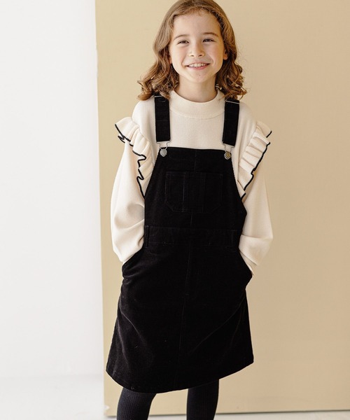 GLOBAL WORK(グローバルワーク)の「メルティフリルニット/281597(ニット/セーター・キッズ・スカイブルー/ブラック/オフホワイト/その他・110cm/100cm/120cm/130cm/140cm/150cm/160cm)」の1枚目の写真