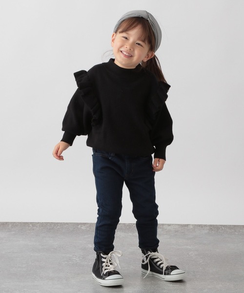 GLOBAL WORK(グローバルワーク)の「メルティフリルニット/281597(ニット/セーター・キッズ・スカイブルー/ブラック/オフホワイト/その他・110cm/100cm/120cm/130cm/140cm/150cm/160cm)」の13枚目の写真