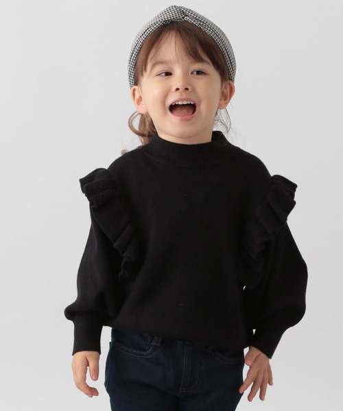 GLOBAL WORK(グローバルワーク)の「メルティフリルニット/281597(ニット/セーター・キッズ・スカイブルー/ブラック/オフホワイト/その他・110cm/100cm/120cm/130cm/140cm/150cm/160cm)」の16枚目の写真