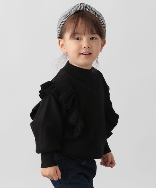 GLOBAL WORK(グローバルワーク)の「メルティフリルニット/281597(ニット/セーター・キッズ・スカイブルー/ブラック/オフホワイト/その他・110cm/100cm/120cm/130cm/140cm/150cm/160cm)」の17枚目の写真