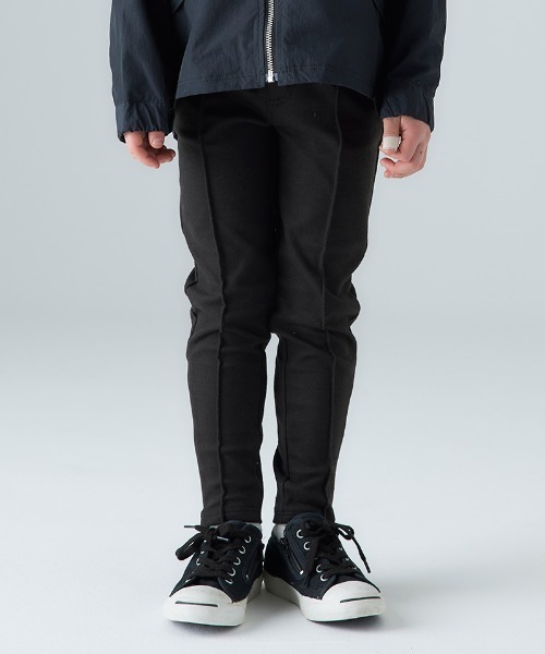 Smoothy（スムージー）の「SMOOTHY センタープレスパンツ（その他パンツ・キッズ・ホワイト/ブラック・130/140/100/110/120/150/160）」の2枚目の写真