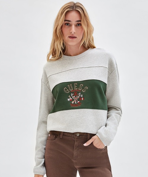 Guess（ゲス）の「GUESS Originals Deer Crewneck Sweat（スウェット・レディース・ヘザーグレー・SMALL/MEDIUM/X-SMALL）」の5枚目の写真