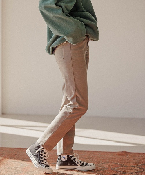 BAYFLOW（ベイフロー）の「[真冬もあったか]ストレッチ裏起毛パンツ（その他パンツ・レディース・ブラック/オフホワイト/ブルー/モカ・SMALL/MEDIUM/LARGE）」の4枚目の写真