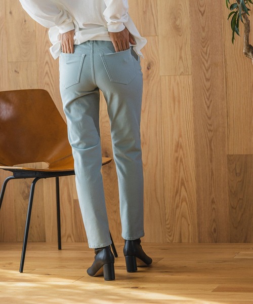BAYFLOW（ベイフロー）の「[真冬もあったか]ストレッチ裏起毛パンツ（その他パンツ・レディース・ブラック/オフホワイト/ブルー/モカ・SMALL/MEDIUM/LARGE）」の8枚目の写真