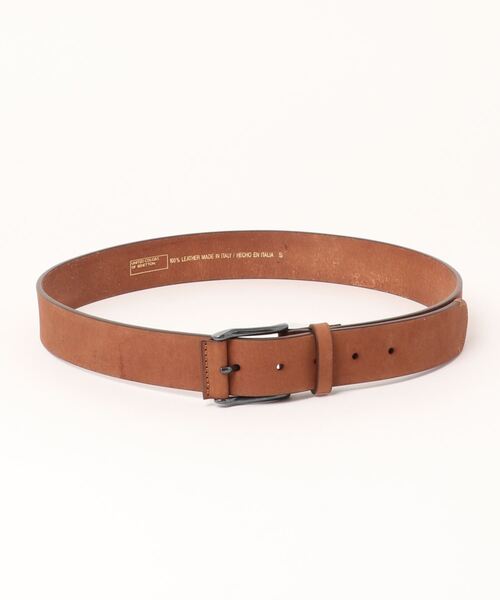 BENETTON (UNITED COLORS OF BENETTON)(ベネトンユナイテッドカラーズオブベネトン)の「スクウェアバックルレザーベルト(ベルト・メンズ・ブラウン/ブラック・MEDIUM/SMALL/LARGE)」の4枚目の写真