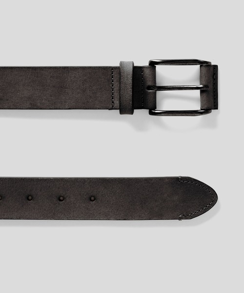 BENETTON (UNITED COLORS OF BENETTON)(ベネトンユナイテッドカラーズオブベネトン)の「スクウェアバックルレザーベルト(ベルト・メンズ・ブラウン/ブラック・MEDIUM/SMALL/LARGE)」の6枚目の写真