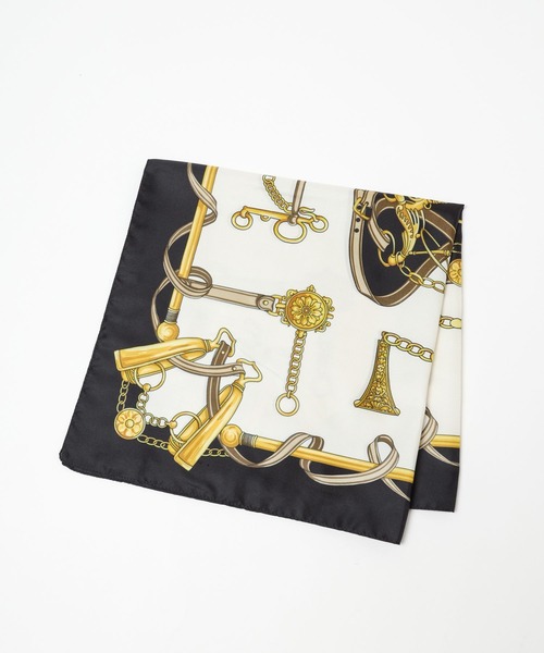 Andemiu（アンデミュウ）の「チェーンガラスカーフ172289（バンダナ/スカーフ・レディース・ブラック/ブルー・FREE）」の4枚目の写真