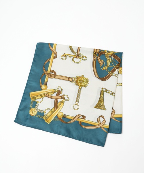 Andemiu（アンデミュウ）の「チェーンガラスカーフ172289（バンダナ/スカーフ・レディース・ブラック/ブルー・FREE）」の5枚目の写真