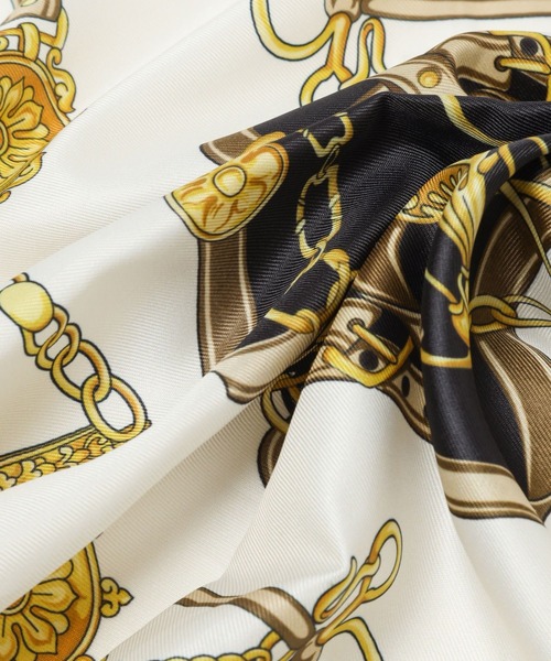 Andemiu（アンデミュウ）の「チェーンガラスカーフ172289（バンダナ/スカーフ・レディース・ブラック/ブルー・FREE）」の9枚目の写真