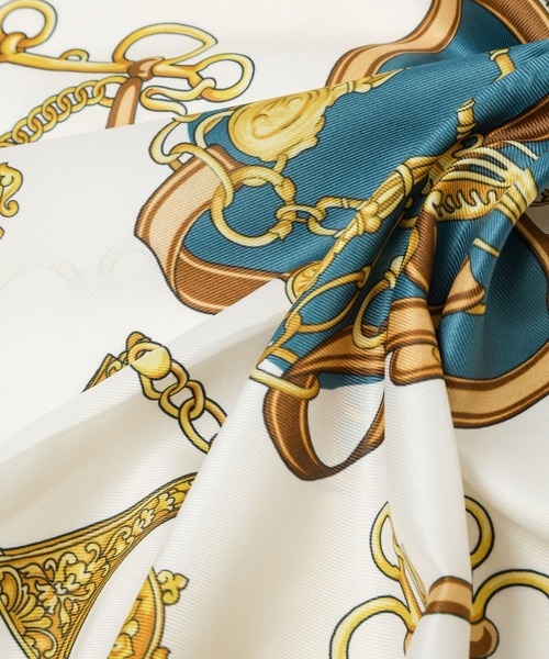 Andemiu（アンデミュウ）の「チェーンガラスカーフ172289（バンダナ/スカーフ・レディース・ブラック/ブルー・FREE）」の10枚目の写真